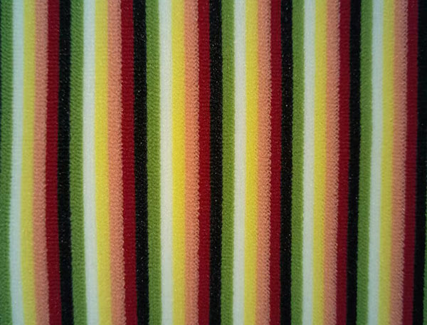 全涤丝彩条毛巾布