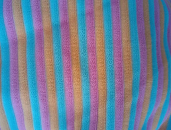 全涤丝彩条毛巾布