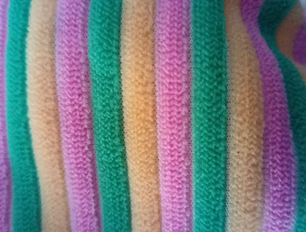 全涤丝彩条毛巾布